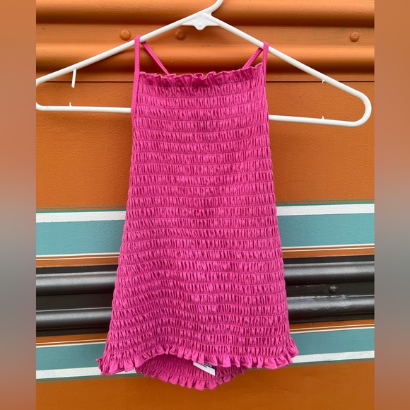 *NWT* Ultra Flirt Pink Scrunch Halter Top - Picture 2 of 5